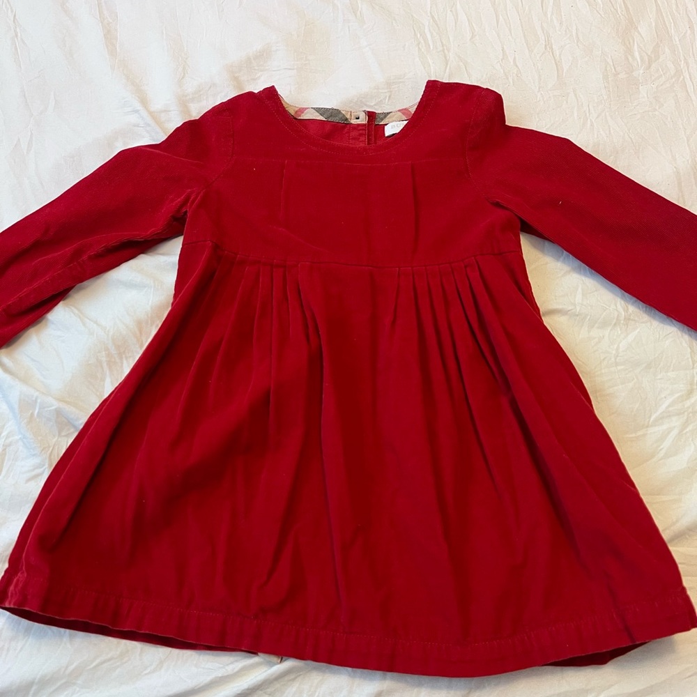 Burberry red dress toddler
